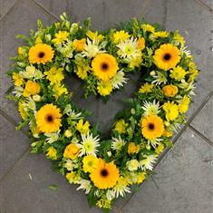 Yellow loose open heart 