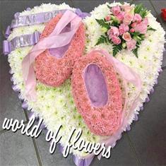 Large heart with shoes 